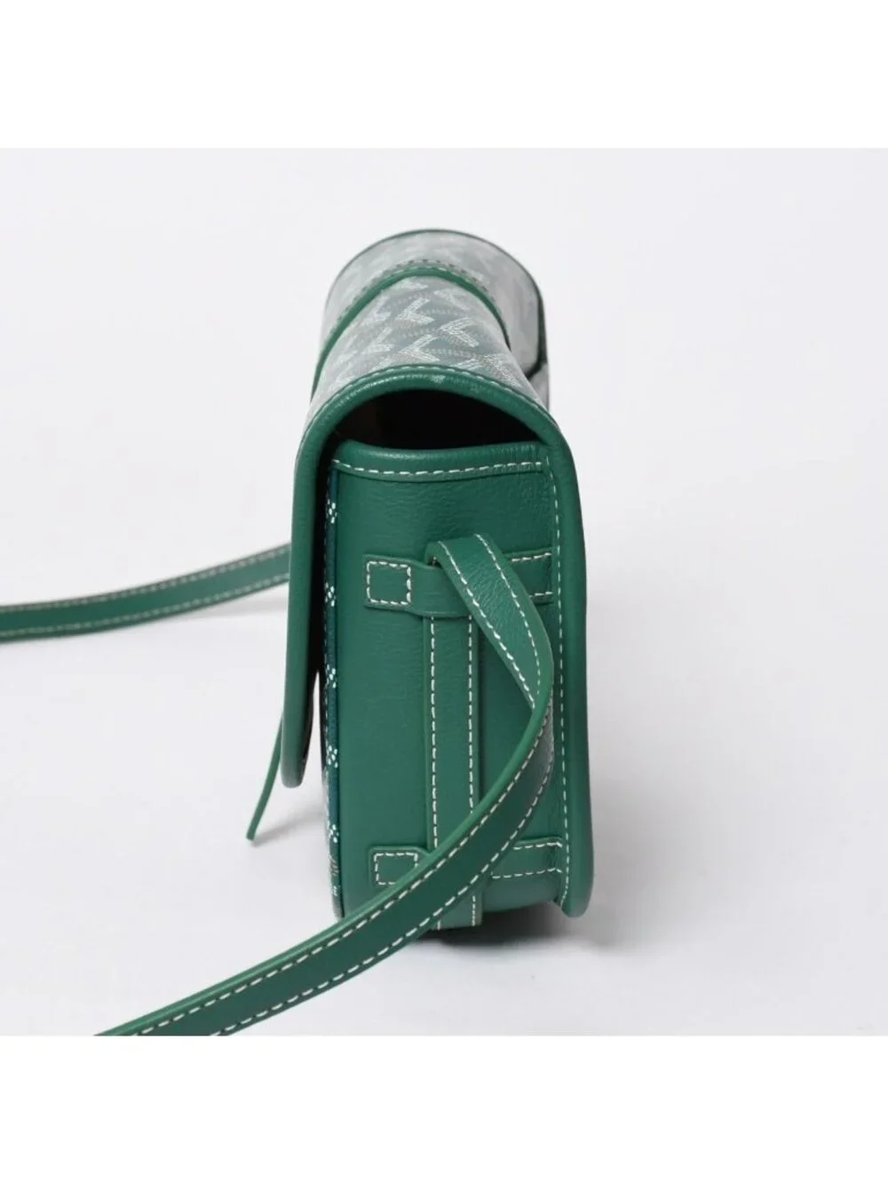 Goyard Cup Vert PM Shoulder Bag Green Silver